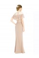 Off the Shoulder Sleeves Sheath Chiffon Prom Dress UK Clearance