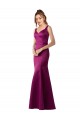 Fitted Sexy Open Back Satin Prom Dress with Floral Details UK Clearance