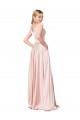 A-Line Off the Shoulder Sweetheart Satin Prom Dress UK Clearance