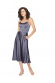 Midi Length Silky Satin Cocktail Prom Dress / Homecoming Dress with Open Tied Back UK Clearance