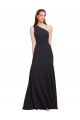 Fit and Flare Crepe Prom Dress with One Shoulder UK Clearance