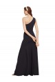 Fit and Flare Crepe Prom Dress with One Shoulder UK Clearance