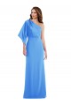 One Shoulder Bell Sleeves Trumpet Prom Dress UK Clearance