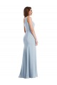 Bold One Shoulder Trumpet Maxi Crepe Prom Dress UK Clearance