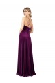 Draped Neckline Spaghetti Straps Velvet Prom Dress UK Clearance