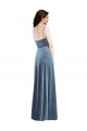 Velvet Wrap Maxi Prom Dress with Pockets UK Clearance