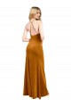 Halter Neckline Long Full Length Velvet Prom Dress with Strappy Back UK Clearance